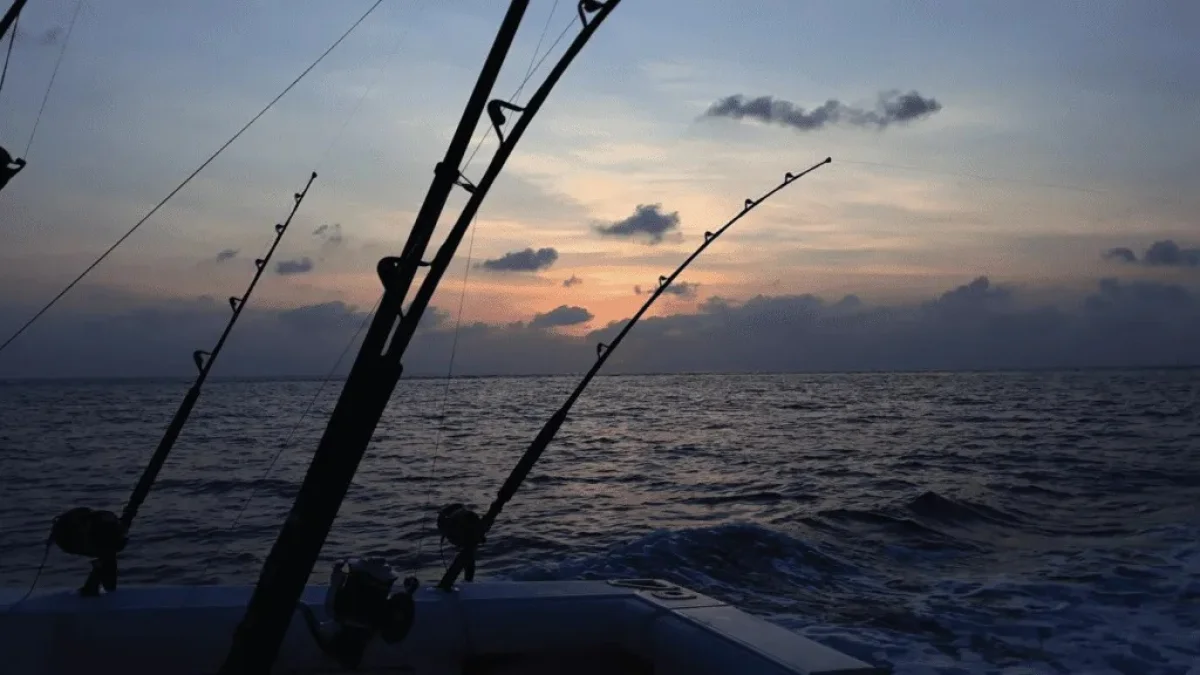 モルディブの夕日釣り