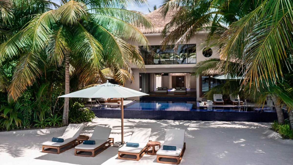 1 Three-Bedroom Beach Pavilion with Pool