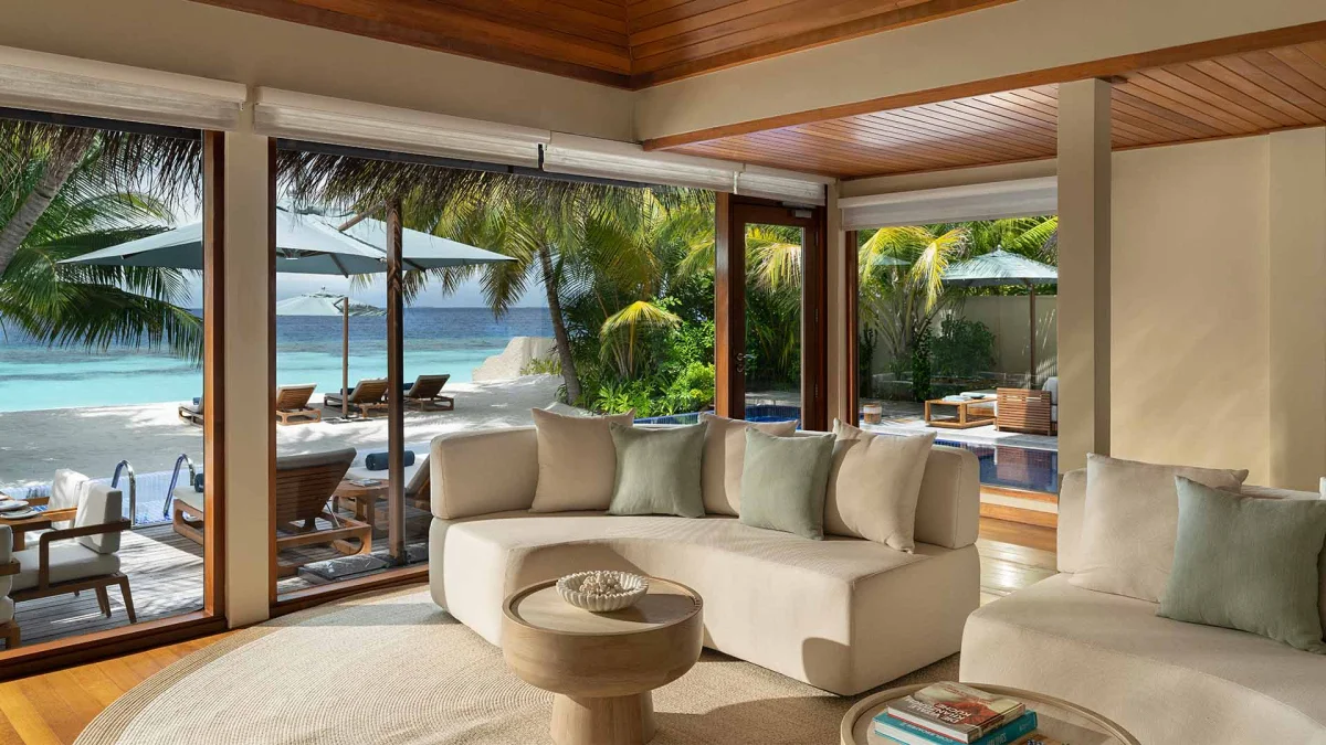 1 Three-Bedroom Beach Pavilion with Pool