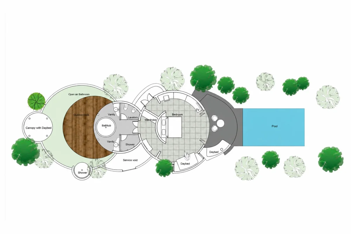Beach Villa with Pool